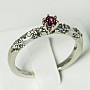 Ruby ring with diamonds